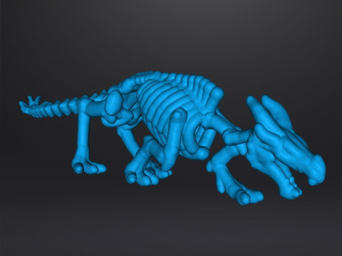 6MM SCALE KRAYT DRAGON SKELETON MINIATURE MODEL FOR SCIFI OR FANTASY GAMES EPIC 3D Druckmodell
