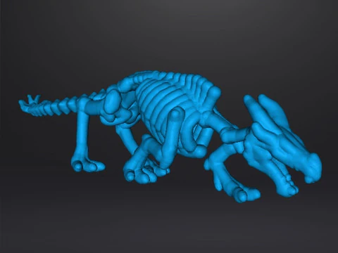 6MM SCALE KRAYT DRAGON SKELETON MINIATURE MODEL FOR SCIFI OR FANTASY GAMES EPIC 3D Print Model