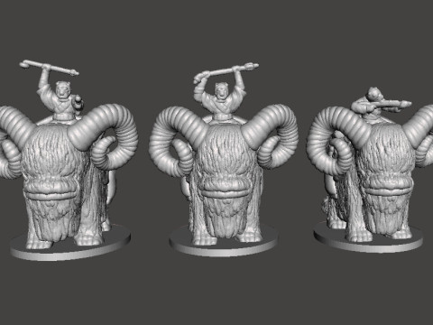 6MM SCALE SW TUSKEN ON BANTHA SET MINIATURE MODELS FOR SCIFI GAMES EPIC Model do druku 3D