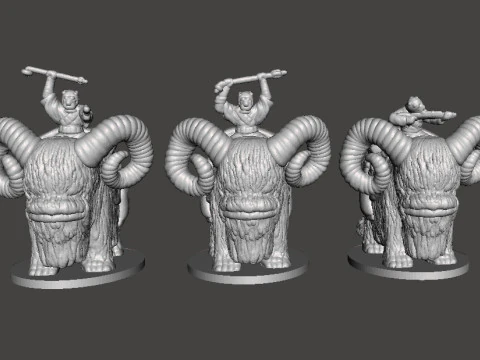 ESCALA DE 6MM SW TUSKEN NO CONJUNTO DE BANTHA MODELOS EM MINIATURA PARA JOGOS SCIFI &Eacute;PICOS Modelo de Impressão 3D