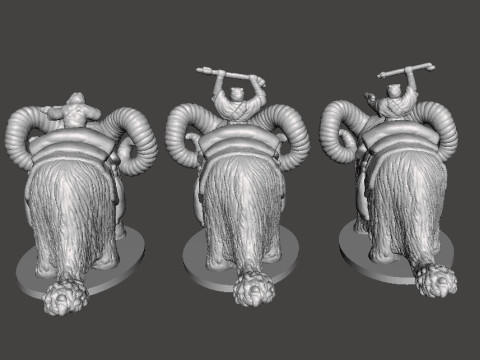 6MM SCALE SW TUSKEN ON BANTHA SET MINIATURE MODELS FOR SCIFI GAMES EPIC Model do druku 3D