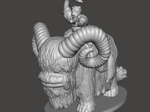 6MM SCALE SW TUSKEN ON BANTHA SET MINIATURE MODELS FOR SCIFI GAMES EPIC Model do druku 3D
