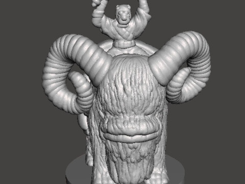 6MM SCALE SW TUSKEN ON BANTHA SET MINIATURE MODELS FOR SCIFI GAMES EPIC Model do druku 3D