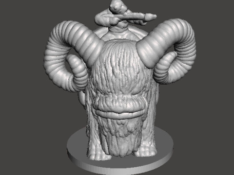 6MM SCALE SW TUSKEN ON BANTHA SET MINIATURE MODELS FOR SCIFI GAMES EPIC Model do druku 3D