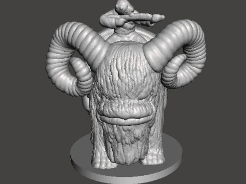 ESCALA DE 6MM SW TUSKEN NO CONJUNTO DE BANTHA MODELOS EM MINIATURA PARA JOGOS SCIFI &Eacute;PICOS Modelo de Impressão 3D