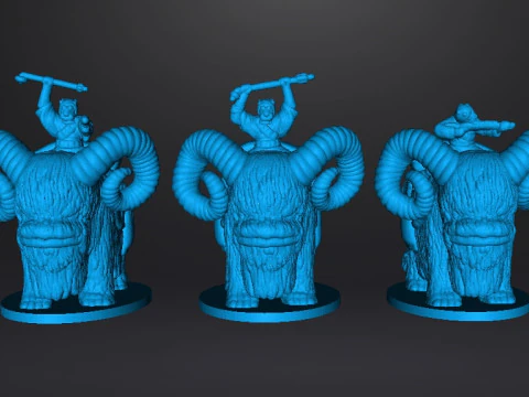 ESCALA DE 6MM SW TUSKEN NO CONJUNTO DE BANTHA MODELOS EM MINIATURA PARA JOGOS SCIFI &Eacute;PICOS Modelo de Impressão 3D