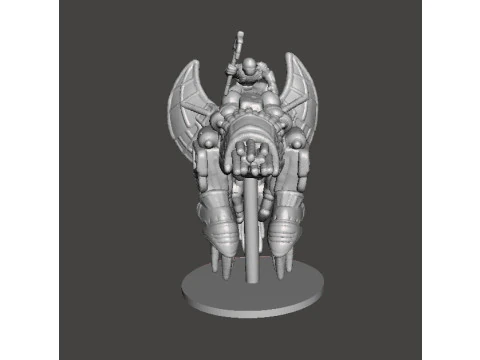 6MM SCALE SW MANDO WARRIORS ON BASILISK SET MINIATURE MODELS FOR SCIFI GAMES EPIC 3D Print Model