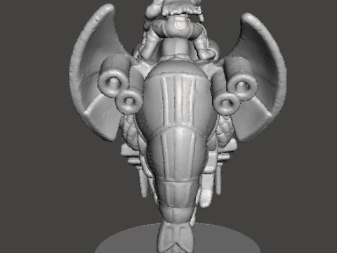 6MM SCALE SW MANDO WARRIORS ON BASILISK SET MINIATURE MODELS FOR SCIFI GAMES EPIC 3D Print Model