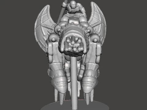 6MM SCALE SW MANDO WARRIORS ON BASILISK SET MINIATURE MODELS FOR SCIFI GAMES EPIC 3D Print Model
