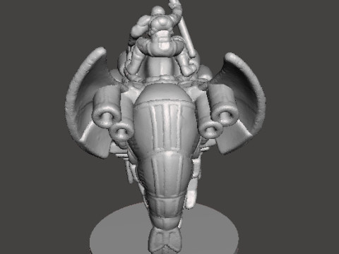 6MM SCALE SW MANDO WARRIORS ON BASILISK SET MINIATURE MODELS FOR SCIFI GAMES EPIC 3D 打印模型