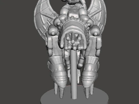 6MM SCALE SW MANDO WARRIORS ON BASILISK SET MINIATURE MODELS FOR SCIFI GAMES EPIC 3D Print Model