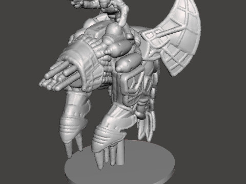 6MM SCALE SW MANDO WARRIORS ON BASILISK SET MINIATURE MODELS FOR SCIFI GAMES EPIC 3D 打印模型