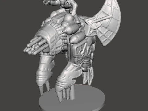6MM SCALE SW MANDO WARRIORS ON BASILISK SET MINIATURE MODELS FOR SCIFI GAMES EPIC 3D Print Model