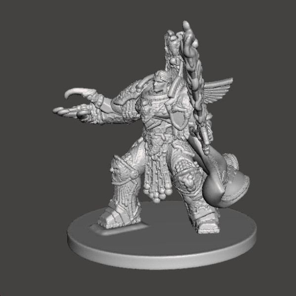 6MM SCALE SPACE MONARCH MINIATURE MODEL FOR SCIFI OR FANTASY GAMES 3D Baskı Modeli .c4d .max .obj .3ds .fbx .stl .blend