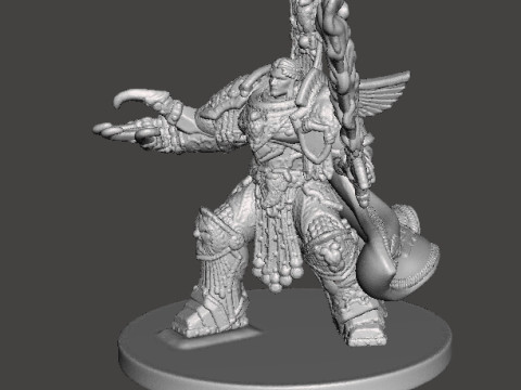 6MM SCALE SPACE MONARCH MINIATURE MODEL FOR SCIFI OR FANTASY GAMES 3D 프린트 모델