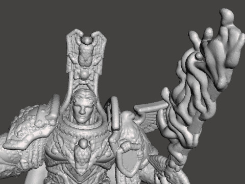 6MM SCALE SPACE MONARCH MINIATURE MODEL FOR SCIFI OR FANTASY GAMES 3D Baskı Modeli