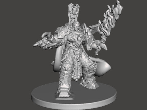 6MM SCALE SPACE MONARCH MINIATURE MODEL FOR SCIFI OR FANTASY GAMES 3D Baskı Modeli