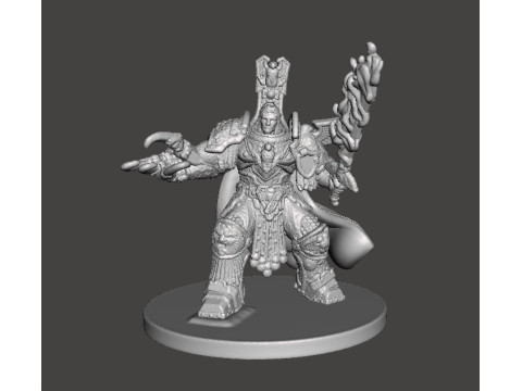 6MM SCALE SPACE MONARCH MINIATURE MODEL FOR SCIFI OR FANTASY GAMES 3D Baskı Modeli