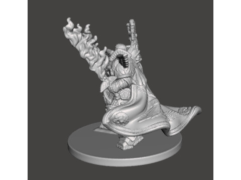 6MM SCALE SPACE MONARCH MINIATURE MODEL FOR SCIFI OR FANTASY GAMES 3D Baskı Modeli