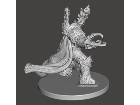 6MM SCALE SPACE MONARCH MINIATURE MODEL FOR SCIFI OR FANTASY GAMES 3D Baskı Modeli