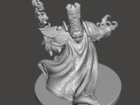 6MM SCALE SPACE MONARCH MINIATURE MODEL FOR SCIFI OR FANTASY GAMES 3D Baskı Modeli