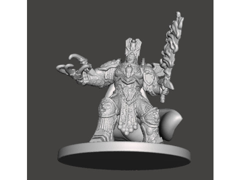 6MM SCALE SPACE MONARCH MINIATURE MODEL FOR SCIFI OR FANTASY GAMES 3D Baskı Modeli