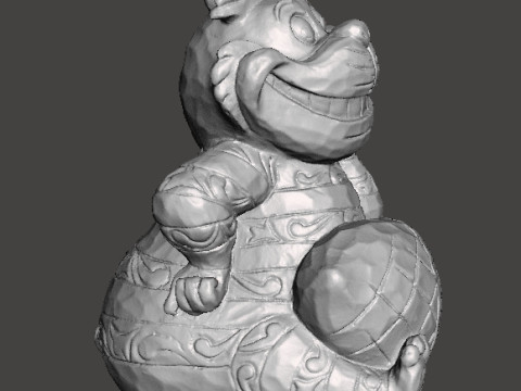 CHESHIRE CAT WOODEN SCULPTURE MODEL ANIMAL ORNAMENT 3D Print Model