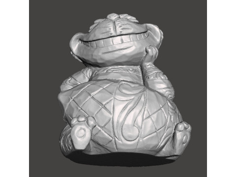 CHESHIRE CAT WOODEN SCULPTURE MODEL ANIMAL ORNAMENT 3D Print Model