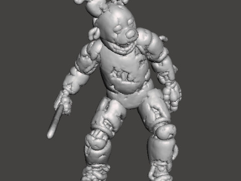 FNAF SPRINGTRAP MINIATURE MODEL HORROR FANTASY GAMES RPG DND 3D Druckmodell