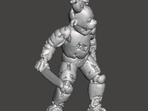 FNAF SPRINGTRAP MINIATURE MODEL HORROR FANTASY GAMES RPG DND 3D Druckmodell