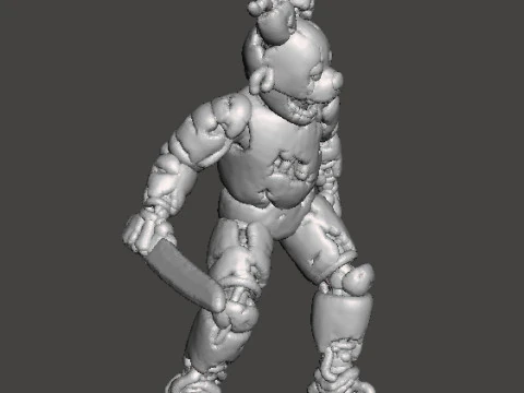 FNAF SPRINGTRAP MINIATURE MODEL HORROR FANTASY GAMES RPG DND 3D Print Model