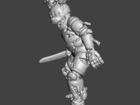 FNAF SPRINGTRAP MINIATURE MODEL HORROR FANTASY GAMES RPG DND 3D Print Model