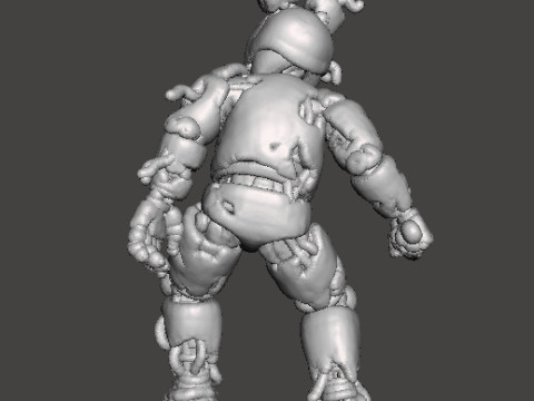 FNAF SPRINGTRAP MINIATURE MODEL HORROR FANTASY GAMES RPG DND 3D Druckmodell