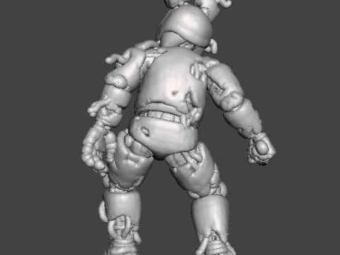 FNAF SPRINGTRAP MINIATURE MODEL HORROR FANTASY GAMES RPG DND 3D Print Model