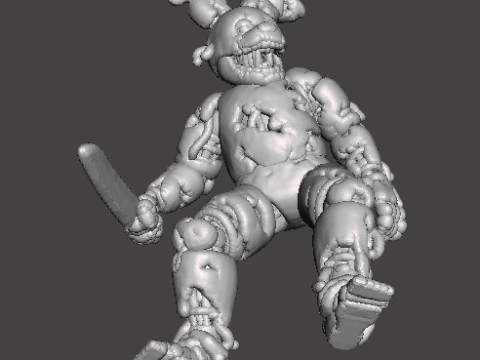 FNAF SPRINGTRAP MINIATURE MODEL HORROR FANTASY GAMES RPG DND 3D Druckmodell