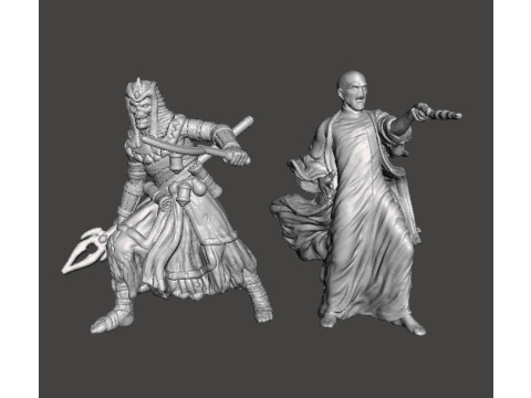 DARK WIZARD VOLDERMORT MINIATURE MODEL FIGURE FOR FANTASY GAMES RPG DND 3D Принт Модель