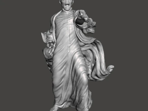 FIGURA MODELLO IN MINIATURA DEL MAGO OSCURO VOLDERMORT PER GIOCHI FANTASY RPG DND Modello di stampa 3D