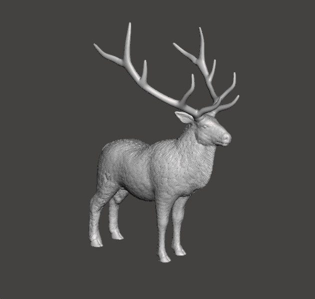DEER STATUE ORNAMENT REALISTIC SCULPTURE FIGURE MODEL ANIMAL WILDLIFE 3D Принт Модель .c4d .max .obj .3ds .fbx .stl .blend