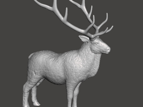 DEER STATUE ORNAMENT REALISTIC SCULPTURE FIGURE MODEL ANIMAL WILDLIFE 3D Принт Модель