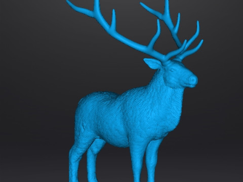DEER STATUE ORNAMENT REALISTIC SCULPTURE FIGURE MODEL ANIMAL WILDLIFE 3D Принт Модель