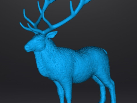 DEER STATUE ORNAMENT REALISTIC SCULPTURE FIGURE MODEL ANIMAL WILDLIFE 3D Принт Модель