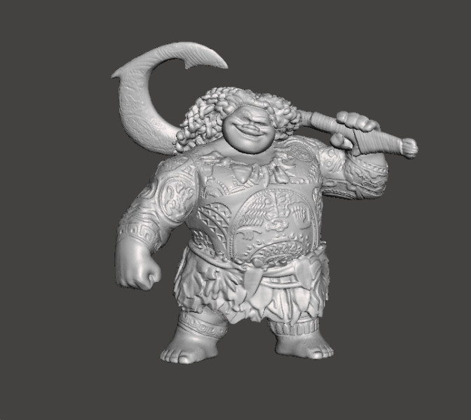 MAUI SCULPTURE FIGURE MODEL STATUE ORNAMENT 3D Druckmodell .c4d .max .obj .3ds .fbx .stl .blend