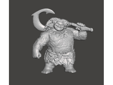 MAUI SCULPTURE FIGURE MODEL STATUE ORNAMENT 3D Print Model