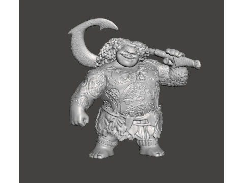 MAUI SCULPTURE FIGURE MODEL STATUE ORNAMENT 3D Print Model