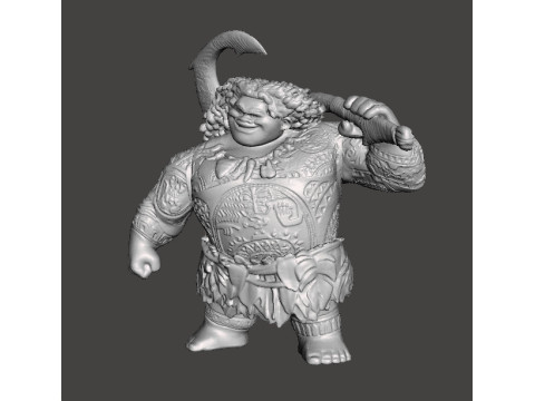 MAUI SCULPTURE FIGURE MODEL STATUE ORNAMENT 3D Druckmodell