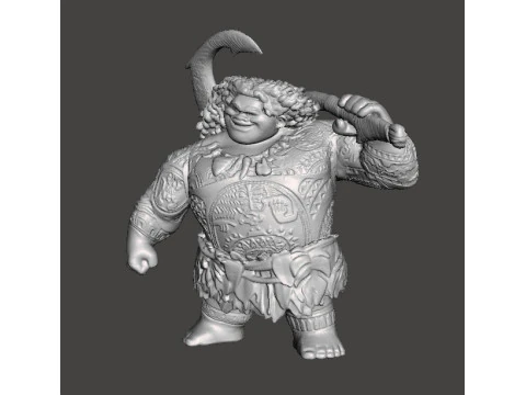 MAUI SCULPTURE FIGURE MODEL STATUE ORNAMENT 3D Print Model