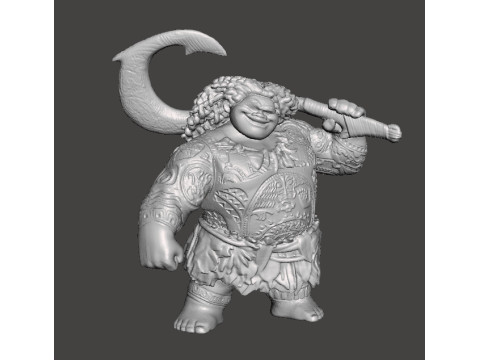 MAUI SCULPTURE FIGURE MODEL STATUE ORNAMENT 3D Druckmodell