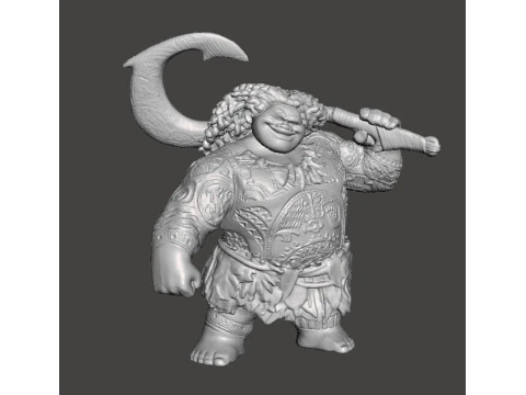 MAUI SCULPTURE FIGURE MODEL STATUE ORNAMENT 3D Print Model
