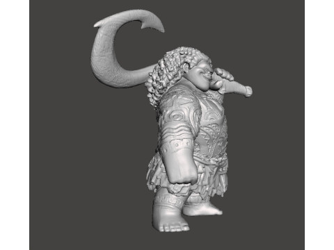 MAUI SCULPTURE FIGURE MODEL STATUE ORNAMENT 3D Druckmodell