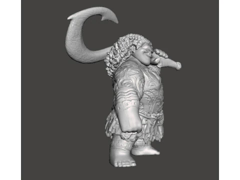 MAUI SCULPTURE FIGURE MODEL STATUE ORNAMENT 3D Print Model